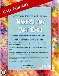 2022 La Retama Central Library Maker's Day Art Expo.png